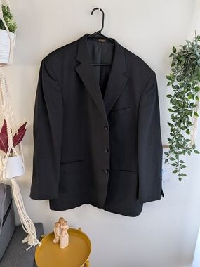 NWOT Pure Wool Stafford Black Men’s Blazer Jacket